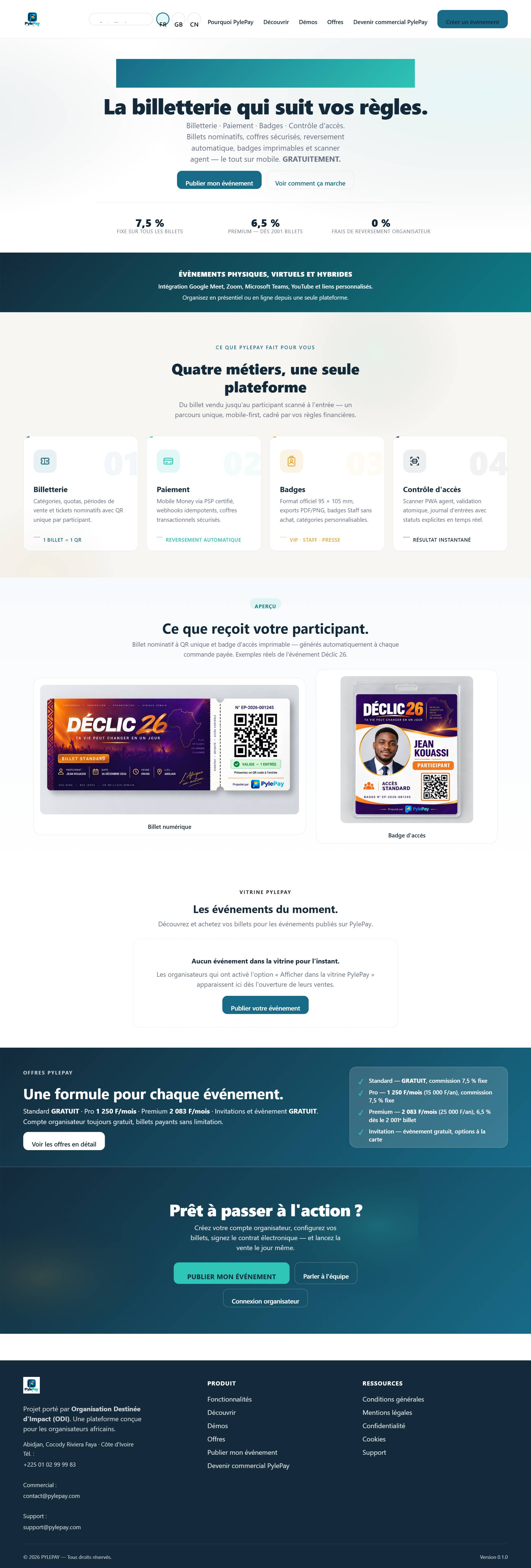 Accueil PylePay