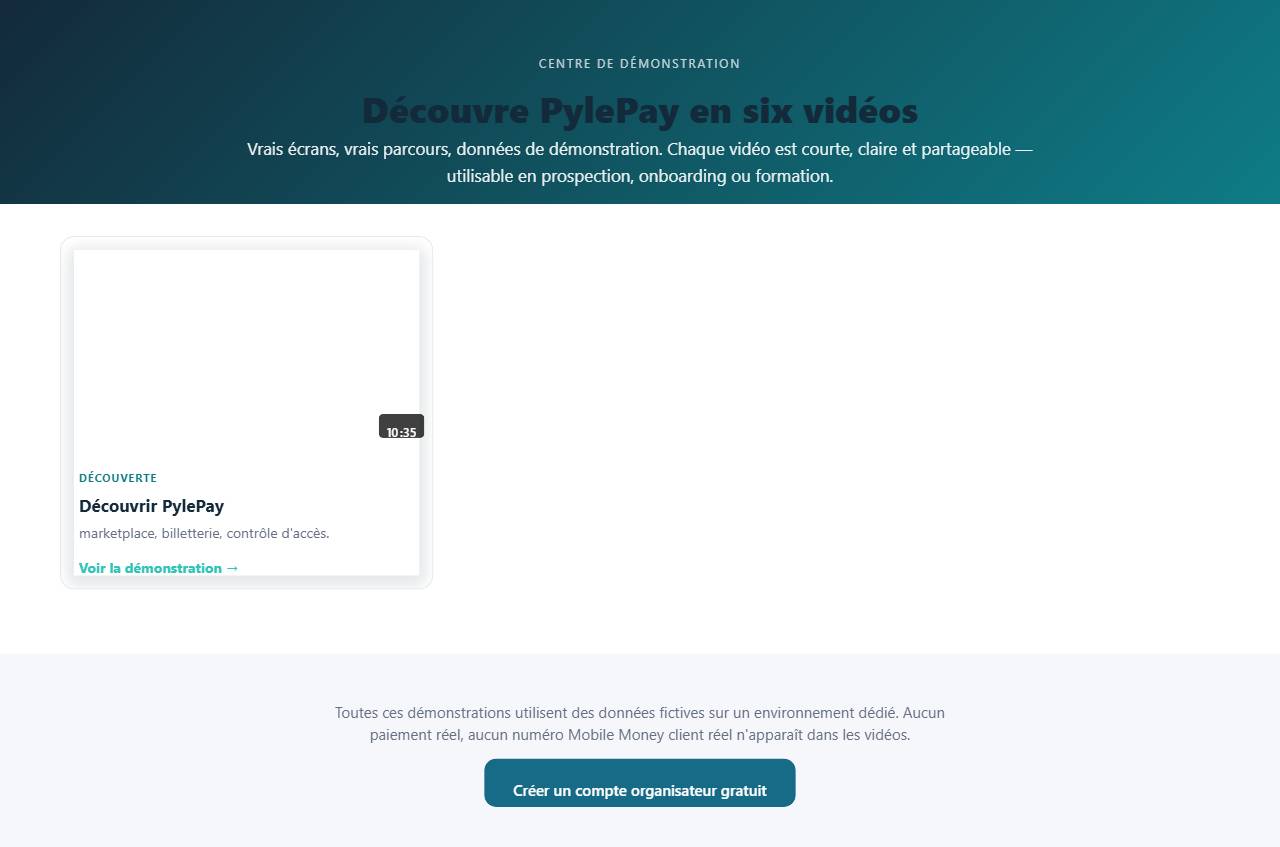 Démos PylePay