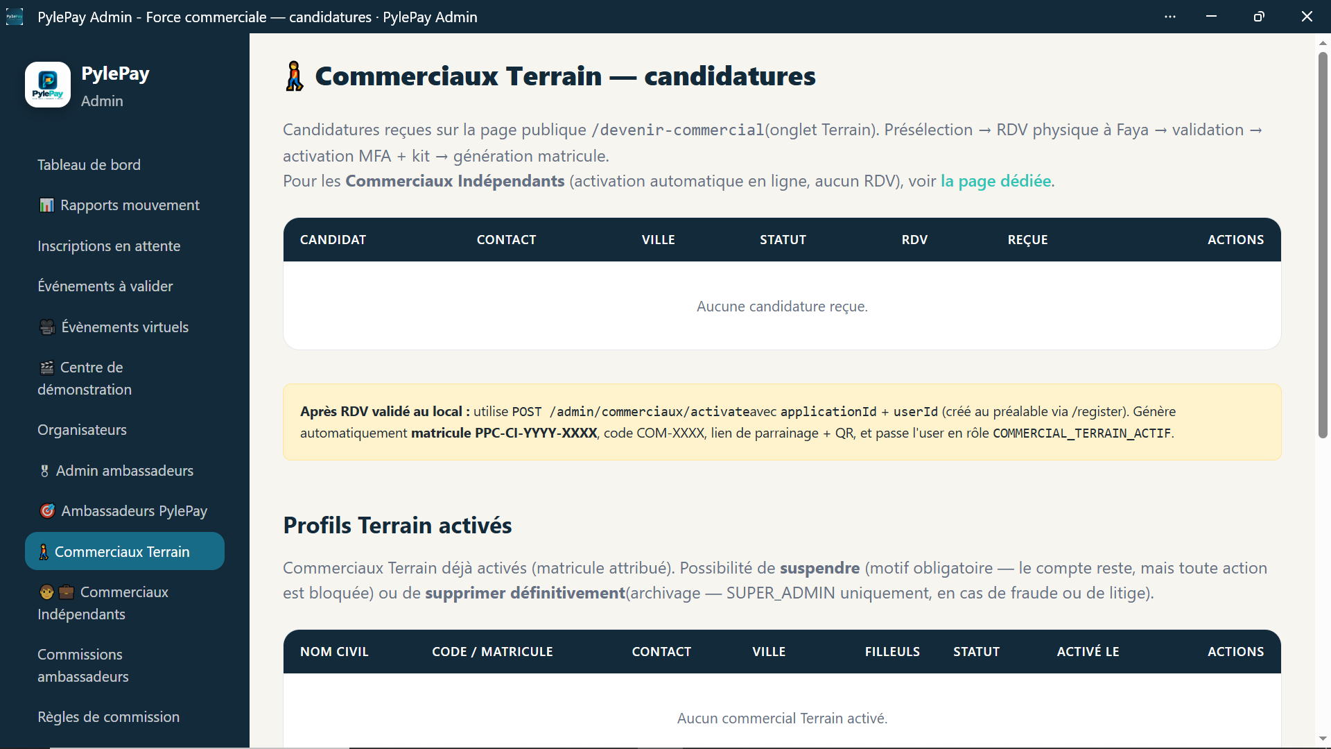 Commerciaux Terrain